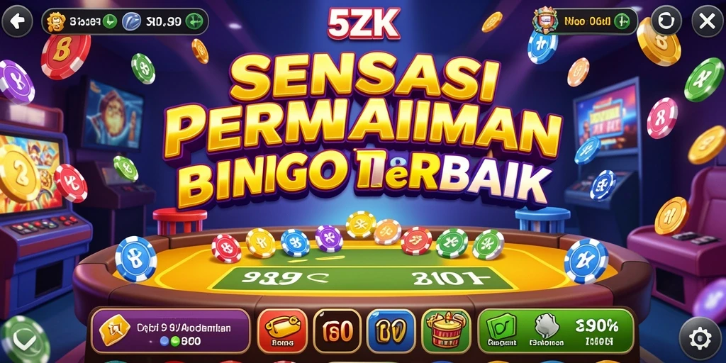 Tampilan gameplay seru dalam permainan Bingo 5ZK.