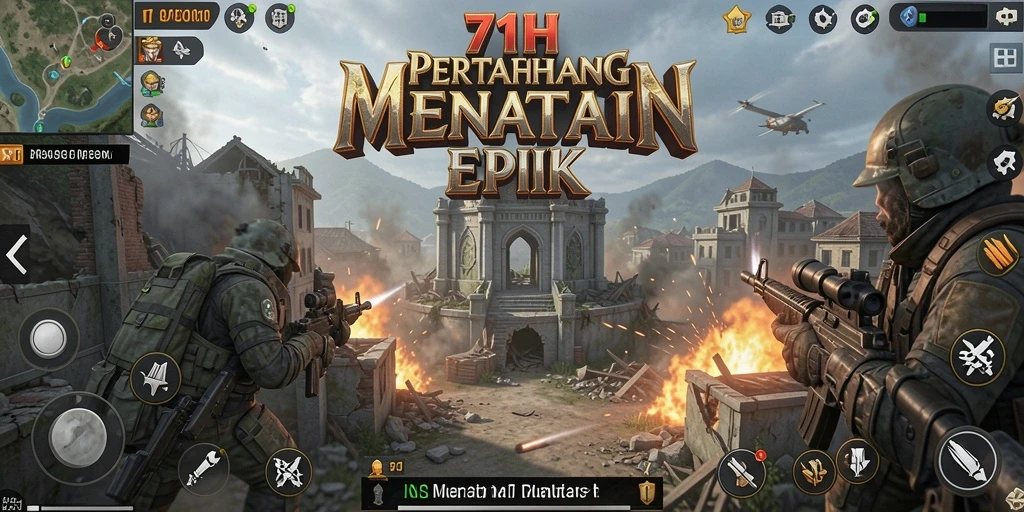 Tampilan menara dan musuh yang mendebarkan dalam gameplay Tower Defense.