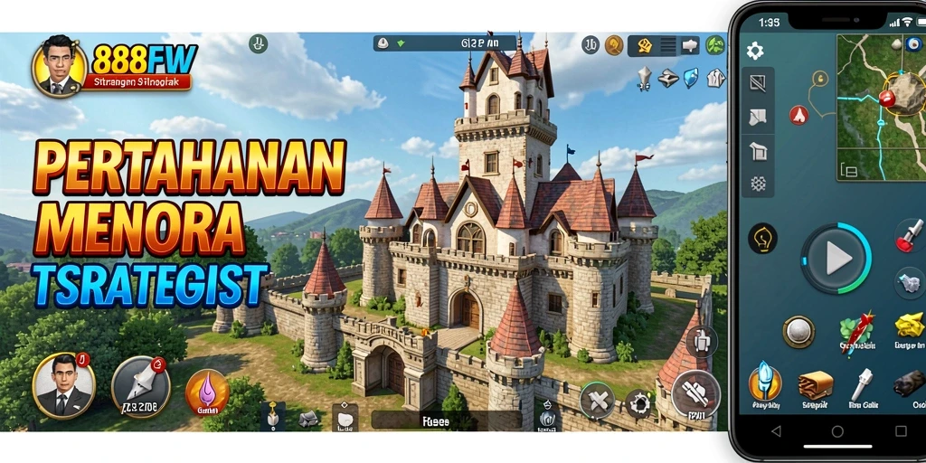 Tampilan gameplay 888FW yang menegangkan di Tower Defense.