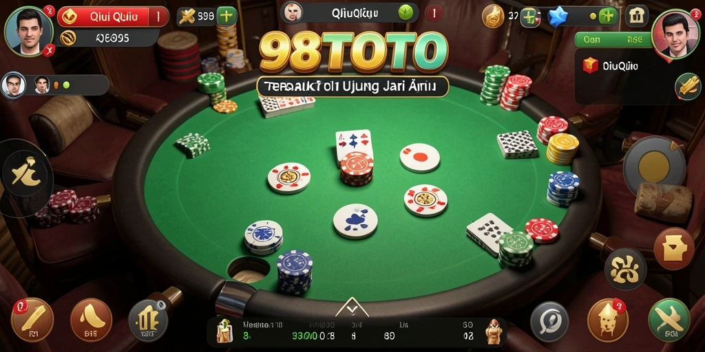 Tampilan gameplay QiuQiu yang penuh warna dan menarik.