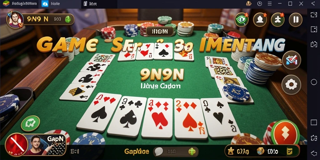 Tampilan menarik dari gameplay Gaple 9N9N yang mengasyikkan.
