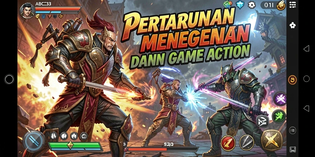 Gameplay menegangkan di ABC33 dengan visual yang memukau.