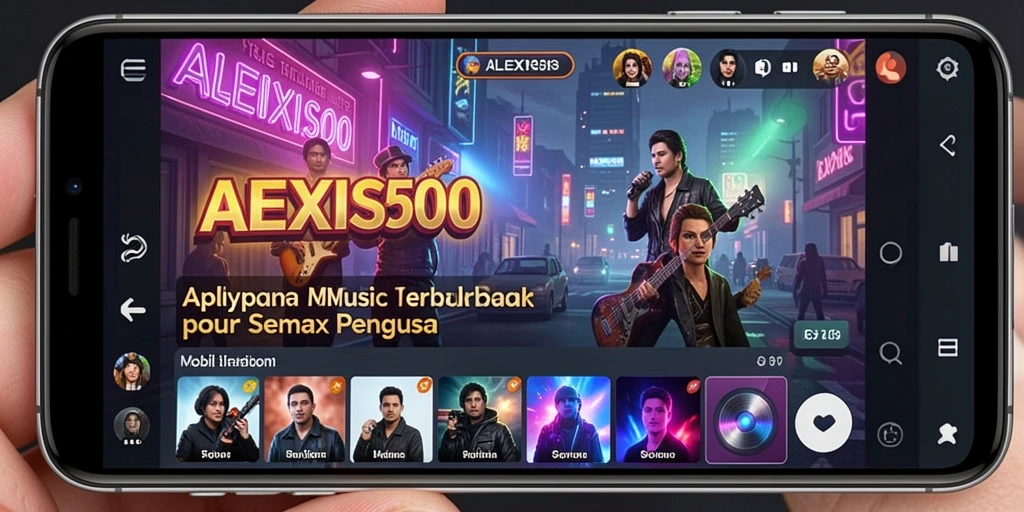 Screenshot ALEXIS500 menampilkan antarmuka pengguna yang menarik dan interaktif.