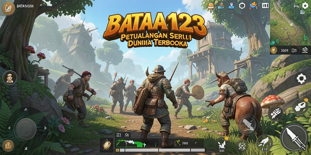 Tampilan gameplay seru di dunia luas BATA123.