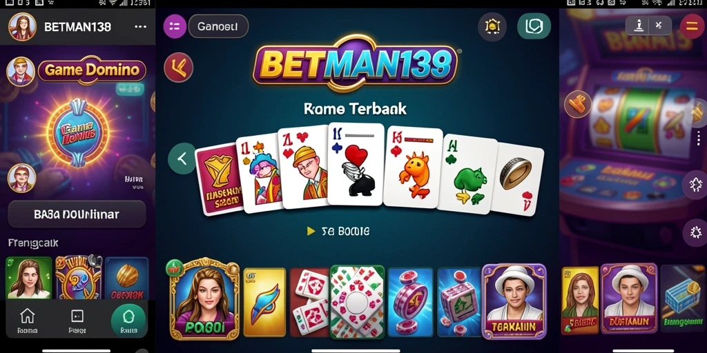 Tampilan gameplay Domino yang seru dan menarik di BETMAN138.