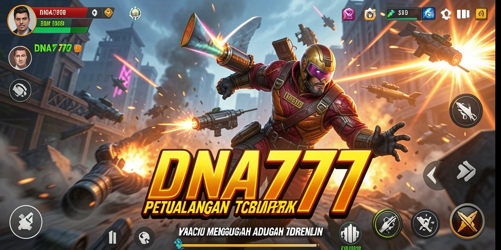Tampilan gameplay mendebarkan dalam DNA777, penuh aksi dan petualangan.