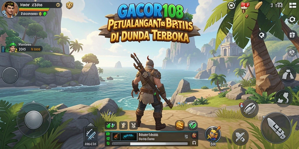 Tampilan gameplay GACOR108 di dunia terbuka yang menakjubkan.