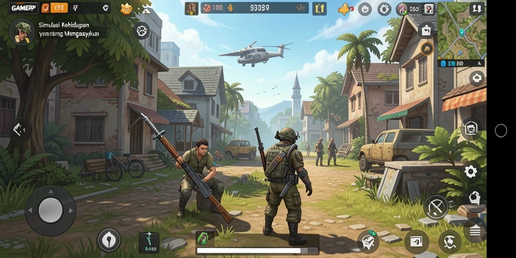 Tangkapan layar menunjukkan momen seru dalam gameplay GAMERP.