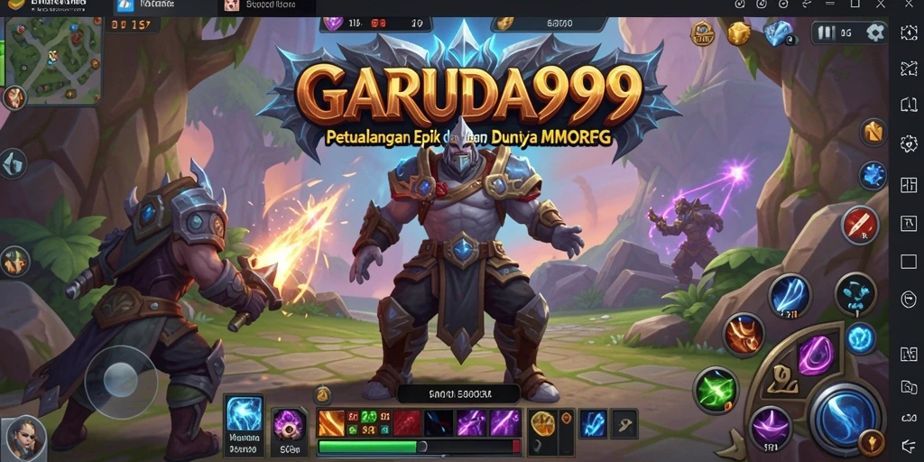 Tampilan gameplay dinamis dan mendebarkan dari GARUDA999.