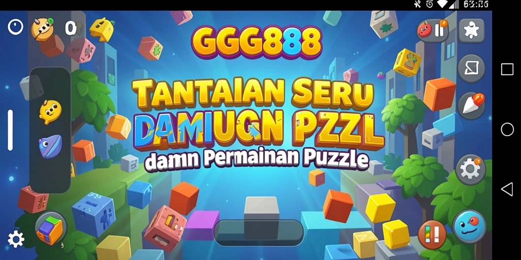 Gameplay GGG888 dengan tantangan puzzle yang seru.