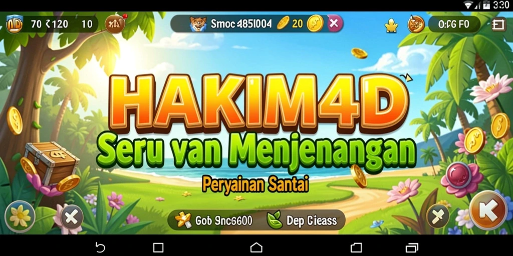 Tampilan gameplay HAKIM4D yang menghibur dan menyenangkan.
