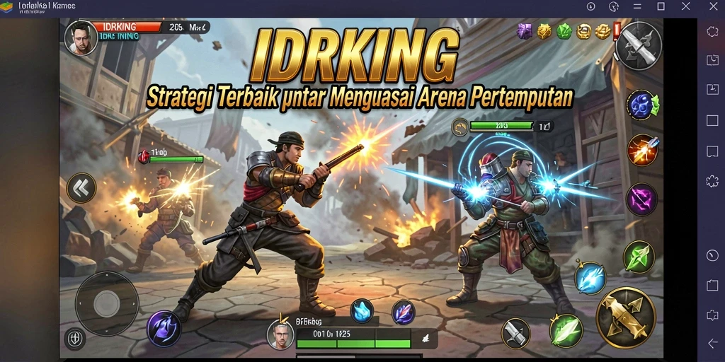 Tampilan permainan IDRKING yang penuh aksi dan strategi.