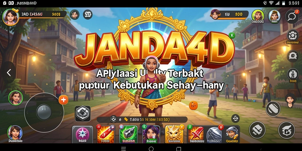 Tampilan utama JANDA4D dengan fitur Utility yang lengkap.