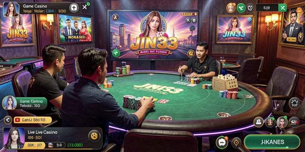 Gambaran gameplay Live Casino yang interaktif dan mendebarkan.