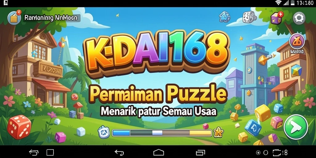 Tampilan gameplay KEDAI168 dengan puzzle menarik dan penuh tantangan.