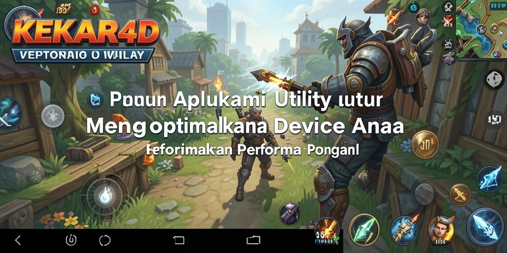 Tampilan utama KEKAR4D yang menunjukkan fitur optimasi perangkat.