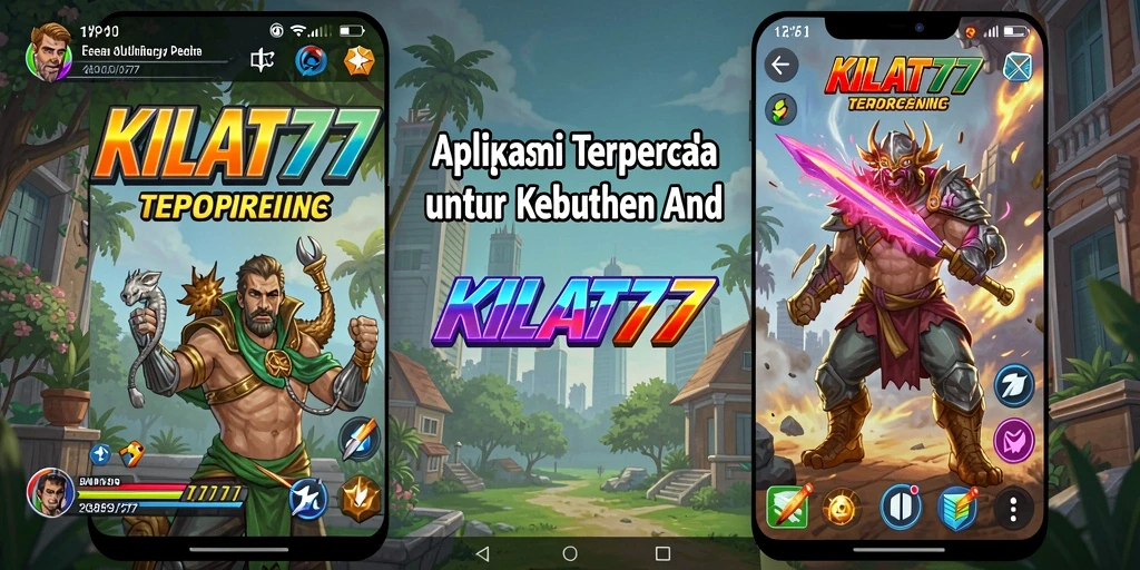 Tampilan antarmuka KILAT77 yang sederhana dan fungsional.