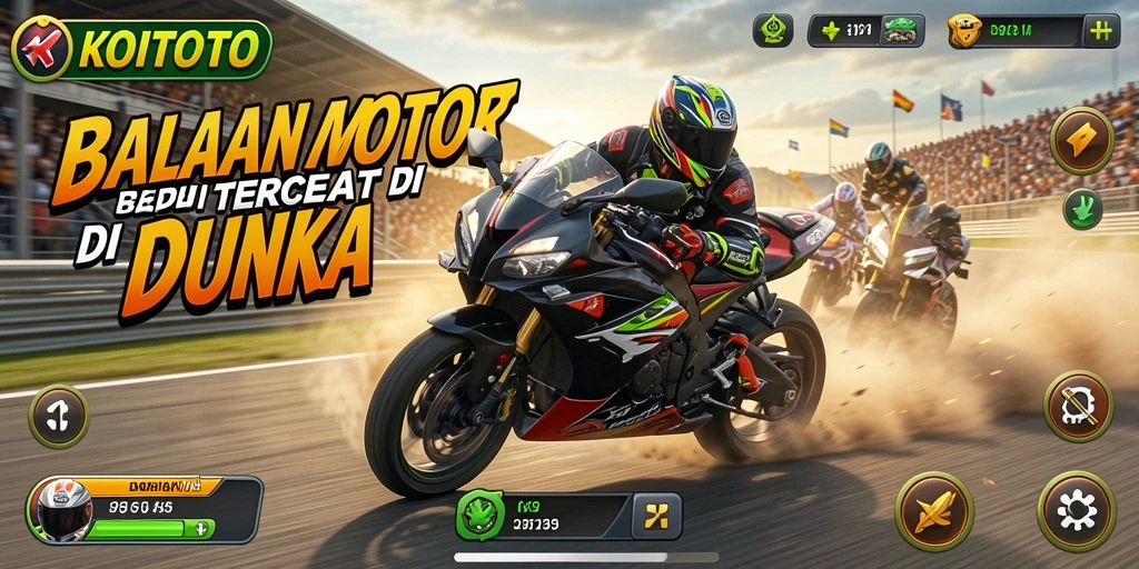 Gameplay seru balapan motor di KOITOTO dengan grafis memukau.
