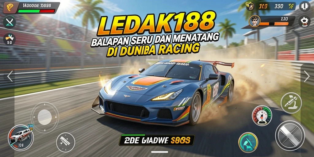 Gameplay seru dengan mobil balap yang mendebarkan.