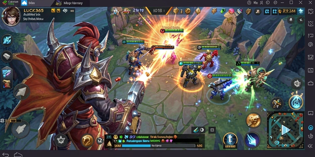 Tampilan gameplay seru LUCK365 yang memanjakan mata.