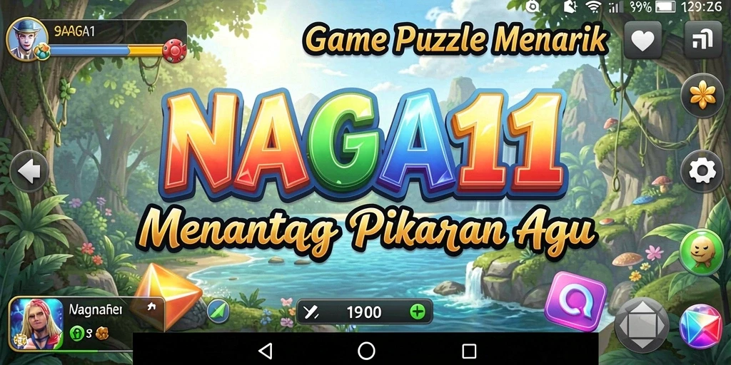 Tangkapan layar NAGA11 menunjukkan tampilan menarik dari gameplay Puzzle yang menantang.