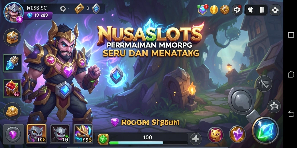 Tampilan gameplay seru dan mendebarkan dari NUSASLOTS yang memukau.