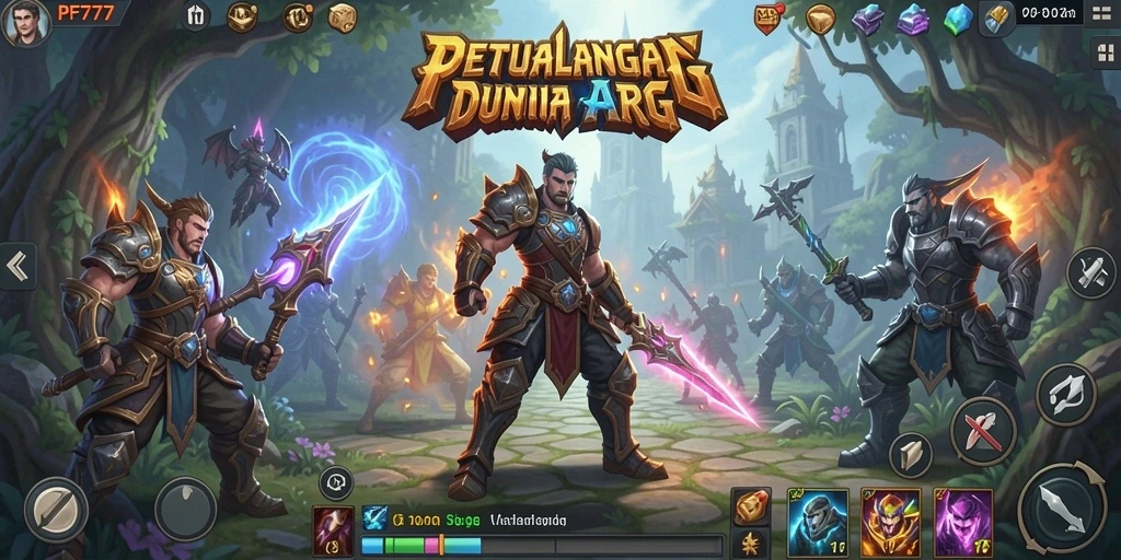 Tampilan gameplay PF777 yang menegangkan dalam pertempuran ARPG.