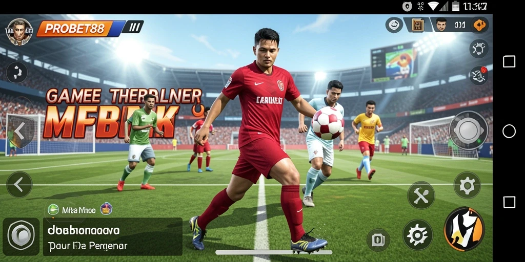 Tampilan gameplay PROBET88 menampilkan aksi olahraga yang mendebarkan.