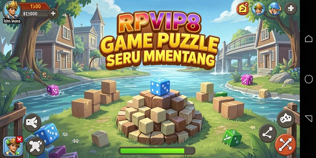 Screenshot gameplay RPVIP8 yang menunjukkan tantangan Puzzle yang menarik.