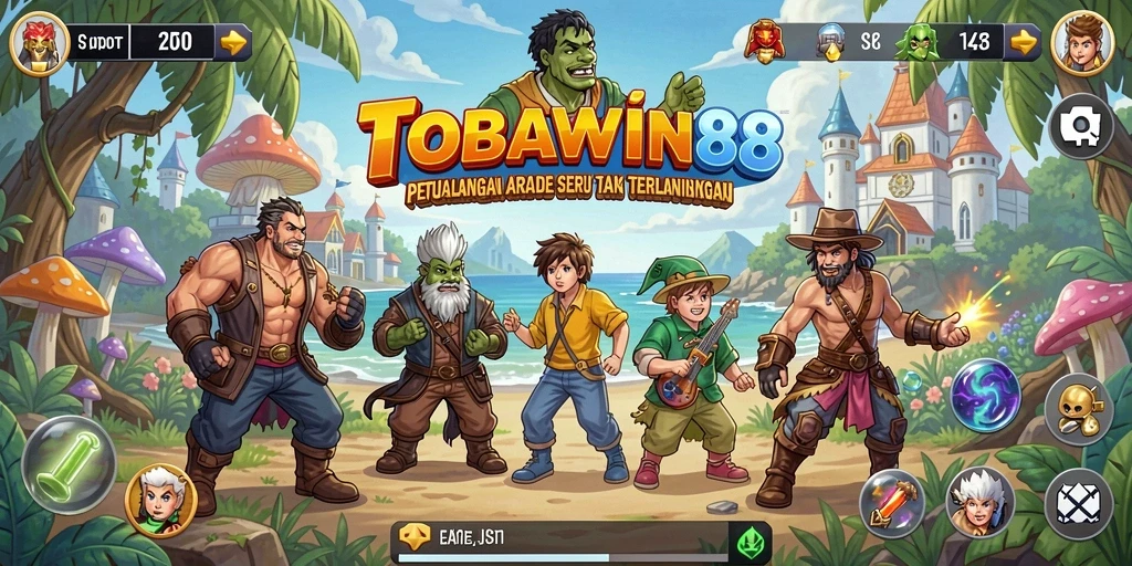 Screenshot gameplay menarik TOBAWIN88 dengan aksi cepat.