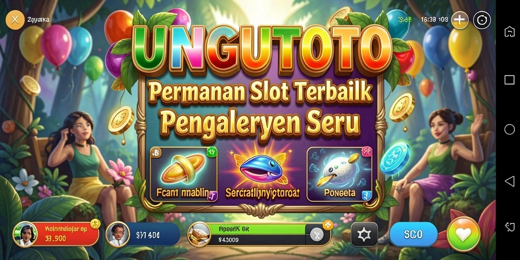 Screenshot gameplay UNGUTOTO dengan tampilan yang menarik.