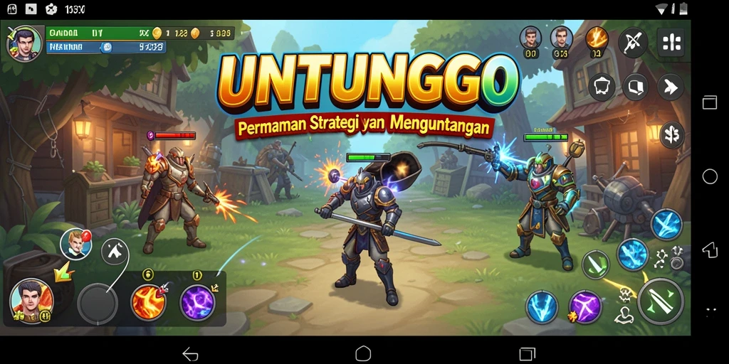 Tampilan gameplay <strong>UNTUNGGO</strong> yang seru dan strategis.